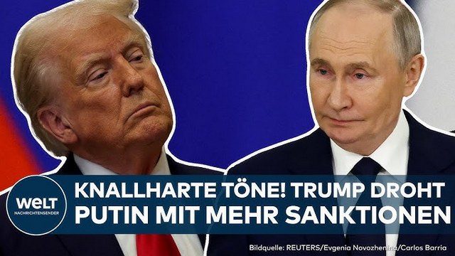 UKRAINE-KRIEG: Donald Trump droht Wladimir Putin mit weiteren Sanktionen gegen Russland