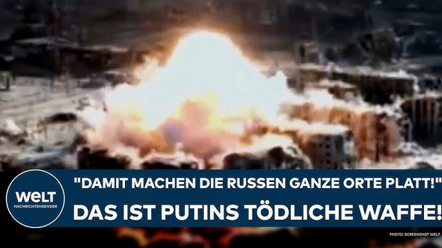 UKRAINE-KRIEG: „Damit macht die russische Armee ganze Orte platt!“ Das ist Putins tödliche Waffe!