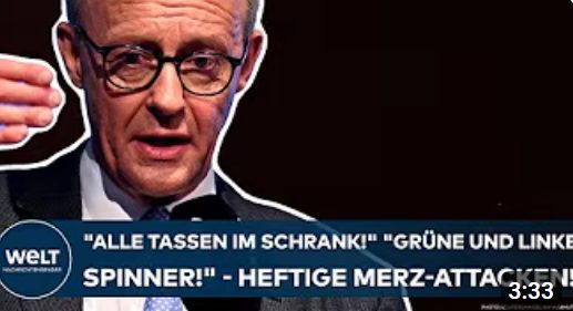DEUTSCHLAND: Wahltag! „Alle Tassen im Schrank!“ „Grüne und linke Spinner!“ – Heftige Merz-Attacken!
