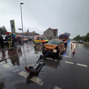 Verkehrsunfall in Halberstadt: Vier Verletzte nach Kollision