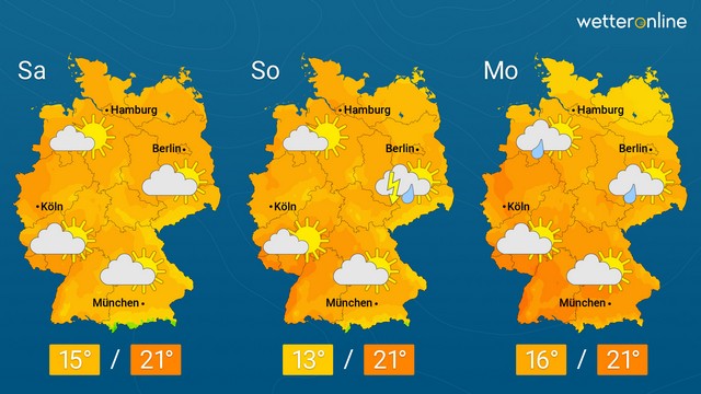 Atlantische Tiefs bleiben am Drücker