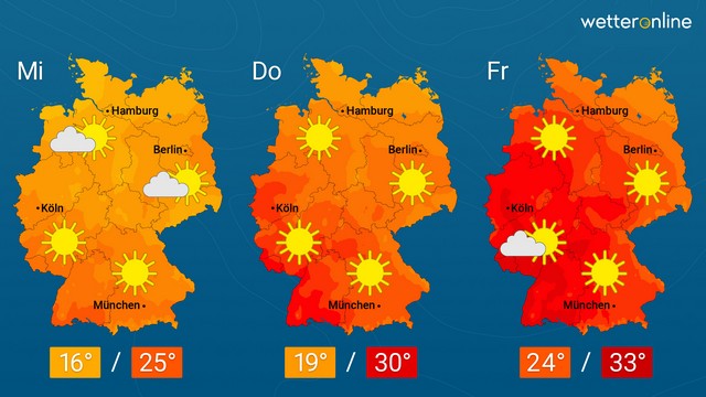 Erst Hitze, dann Blitze