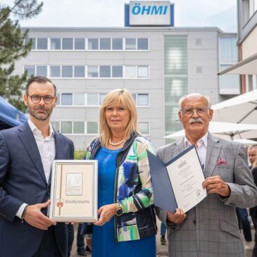 Silberne Stadtplakette an ÖHMI Aktiengesellschaft verliehen