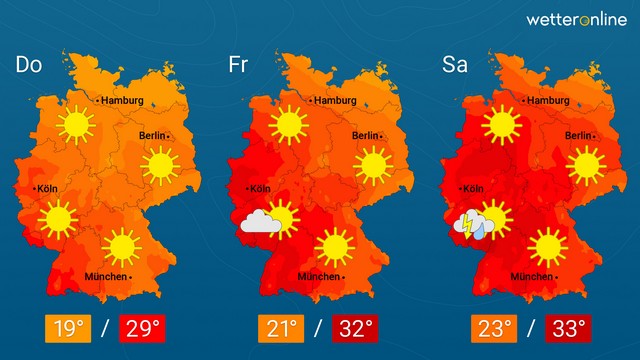 Erste große Hitze – Schon am Freitag mehr als 30 Grad