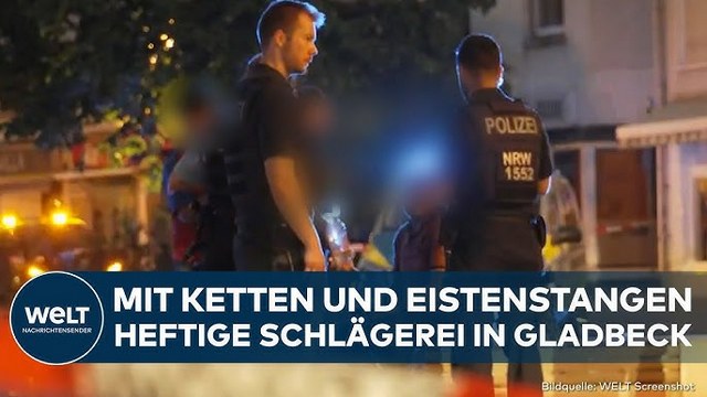 GLADBECK: Heftige Schlägerei! Familienmitglieder gehen mit Ketten und Eisenstangen aufeinander los