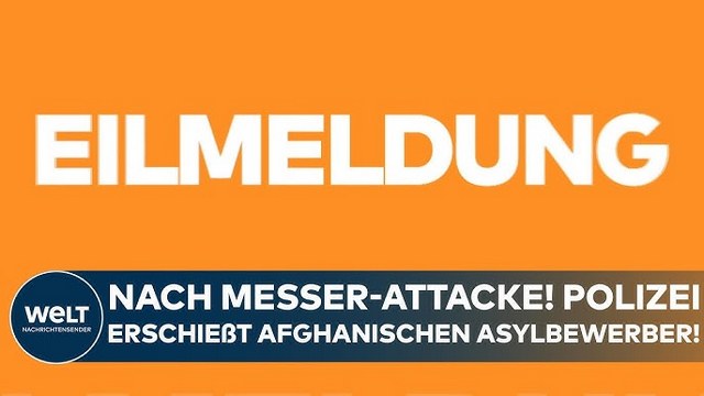 EILMELDUNG: Polizei erschießt afghanischen Asylbewerber nach Messer Attacke in Wangen!