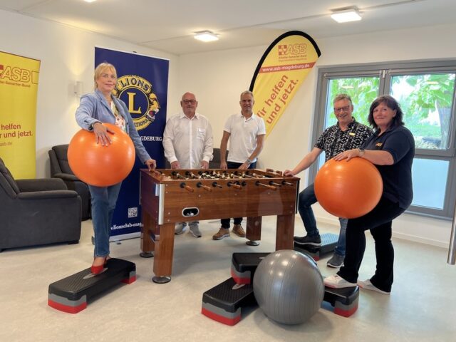 Lionsclub Magdeburg unterstützt das Stadtteilzentrum ASB-Treffpunkt „Müntze“