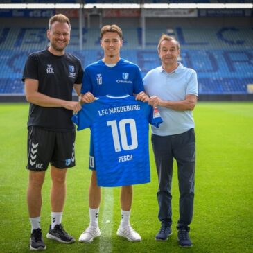 1. FC Magdeburg verpflichtet Offensivspieler Noah Pesch auf Leihbasis