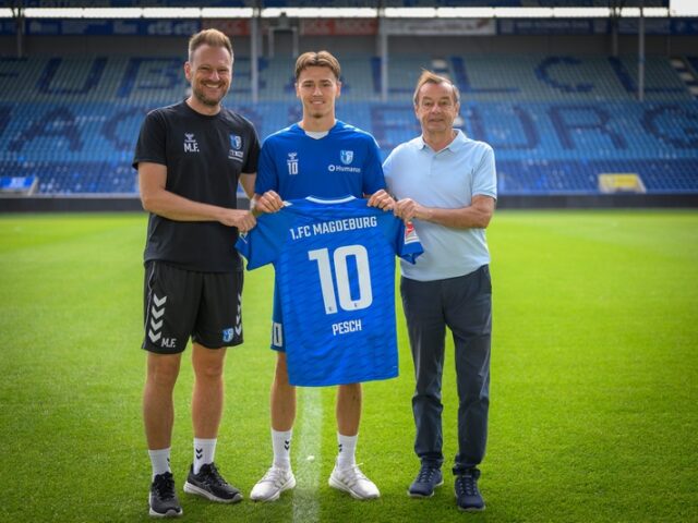 1. FC Magdeburg verpflichtet Offensivspieler Noah Pesch auf Leihbasis