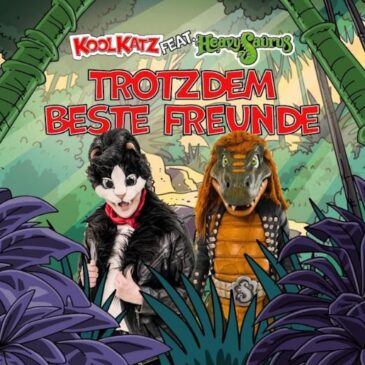 Katz’n’Roll trifft Dino-Metal: Kool Katz & Heavysaurus veröffentlichen “Trotzdem beste Freunde”