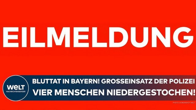 BAYERN: Bluttat in Mellrichstadt! Großeinsatz der Polizei! Vier Menschen in Firma niedergestochen!