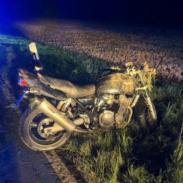 Schwerer Motorradunfall auf der K1368