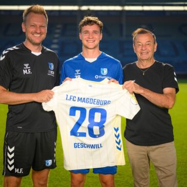 1. FC Magdeburg verpflichtet Innenverteidiger Max Geschwill auf Leihbasis