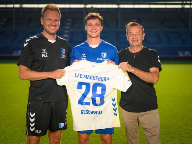 1. FC Magdeburg verpflichtet Innenverteidiger Max Geschwill auf Leihbasis