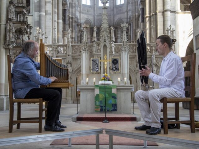 Mit 3 Orgeln und 2 Saxophonen um die Welt, heute im Magdeburger Dom mit Gert Anklam und Volker Jaekel