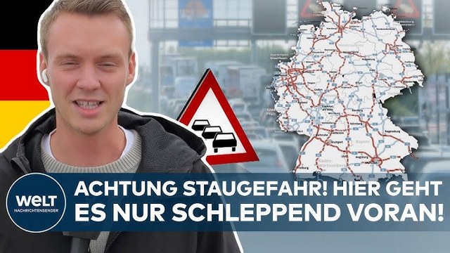 DEUTSCHLAND STEHT IM STAU: Ferienbeginn in Bayern bremst Verkehr komplett aus