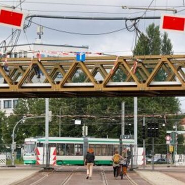 Straßenbahnverkehr in Stadtfeld Ost ab Montag  für drei Tage unterbrochen – ab 11. September wieder direkte Fahrt in die Innenstadt
