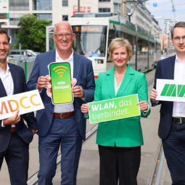 Lokal vernetzt: WLAN in allen MVB-Fahrzeugen