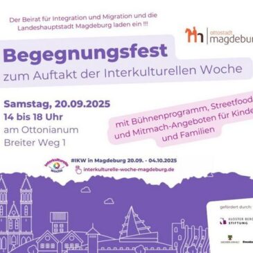 Auftakt der Interkulturellen Woche mit Begegnungsfest am Samstag neben dem Dommuseum