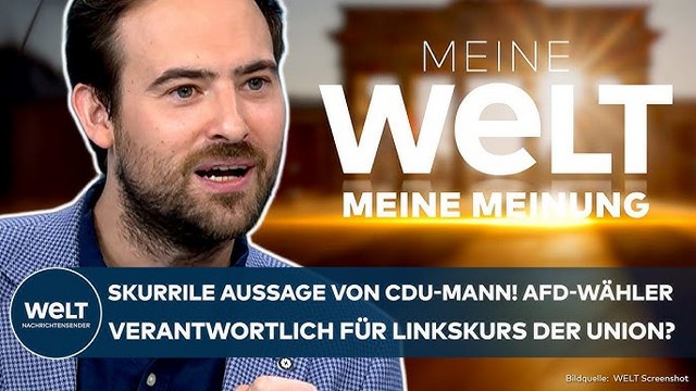 DEUTSCHLAND: Aufreger des Tages! Unbegreifliche Aussage von CDU-Mann! AFD-Wähler selbst Schuld?