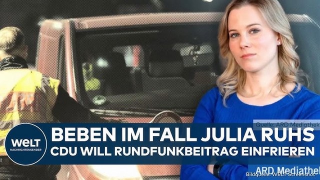 JULIA RUHS: Beben nach Absetzung beim NDR! CDU will Rundfunkbeitrag einfrieren