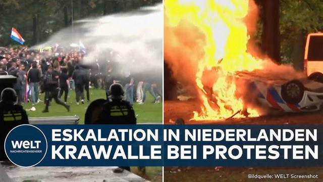 NIEDERLANDE: Krawalle bei Demo! Eskalation bei Protesten für schärfere Regeln beim Asyl