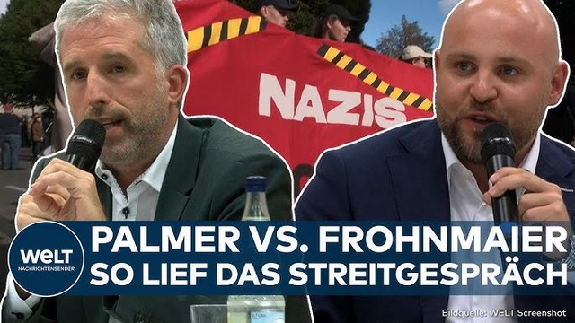 TÜBINGEN: Proteste gegen AfD! So lief das Streitgespräch zwischen Boris Palmer und Markus Frohnmaier