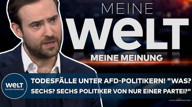DEUTSCHLAND: Todesfälle unter AfD-Politikern! „Was? Sechs? Sechs Politiker von nur einer Partei?“