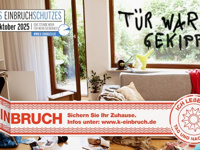 Bekämpfung des Wohnungseinbruchs-diebstahls – Tag des Einbruchschutzes 2025: Landespolizei startet Präventionskampagne