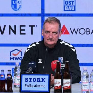 Presskonferenz vor dem Heimspiel gegen Münster: Interimstrainer Petrik Sander beantwortet die Fragen der Medienvertreter