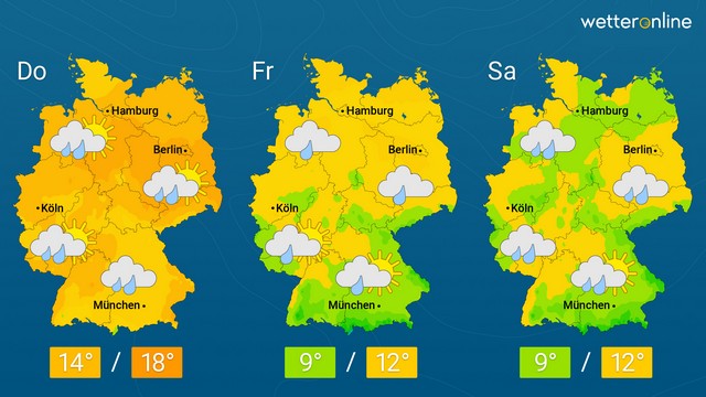 Deutlich kĂŒhler und stĂŒrmisch