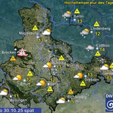 Sachsen-Anhalt Wetter am Donnerstag