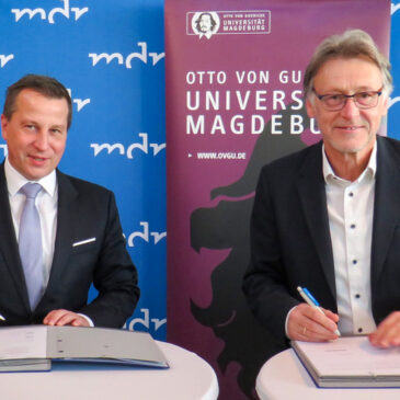 MDR und Otto-von-Guericke-Universität Magdeburg schließen Kooperationsvertrag – Impulse für crossmediale Wissenschaftskommunikation