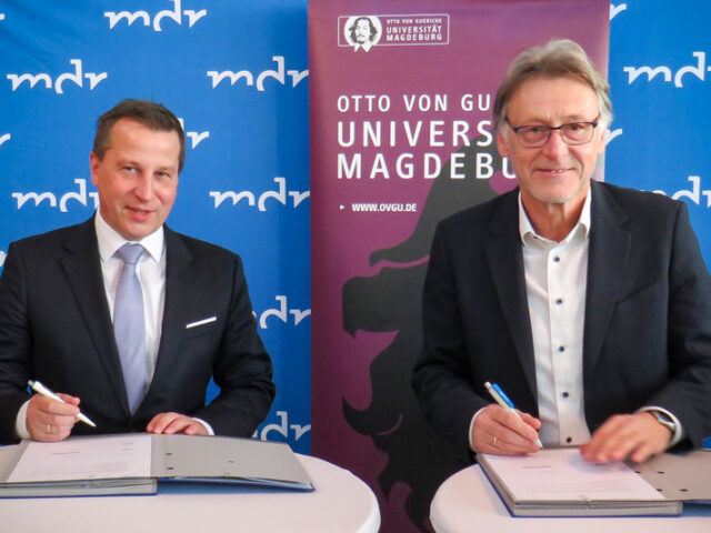 MDR und Otto-von-Guericke-Universität Magdeburg schließen Kooperationsvertrag – Impulse für crossmediale Wissenschaftskommunikation