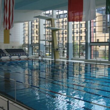 Großes Becken der Elbeschwimmhalle derzeit nicht nutzbar / Auffälliger Messwert an einem Dachbinder