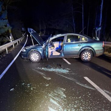 Verkehrsunfall auf der B27 mit zwei leicht verletzten Personen