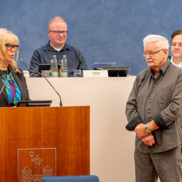 Ortsbürgermeister von Randau-Calenberge Günther Kräuter verabschiedet / Oberbürgermeisterin Simone Borris würdigte langjähriges Engagement