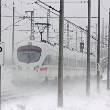 Wintersturm: Bahnverkehr auch in Mitteldeutschland stark beeinträchtigt