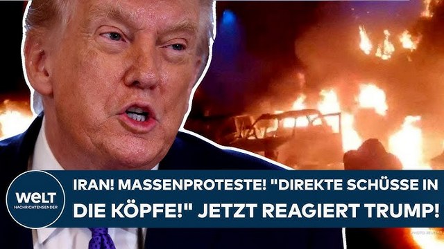 IRAN: „Direkte Schüsse in die Köpfe!“ Massen-Proteste! Jetzt reagiert Trump! USA vor Militärschlag!