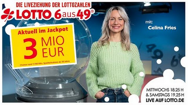 Die Ziehung der Lottozahlen vom 3. Januar  2026