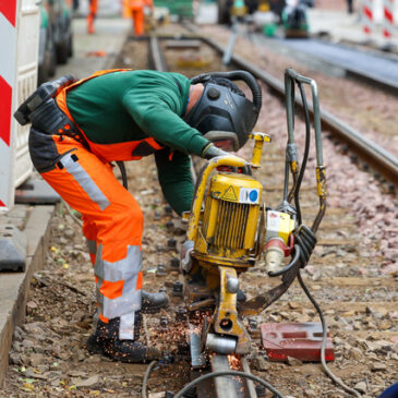 Gleiserneuerung in der Leipziger Straße 14 Tage früher abgeschlossen