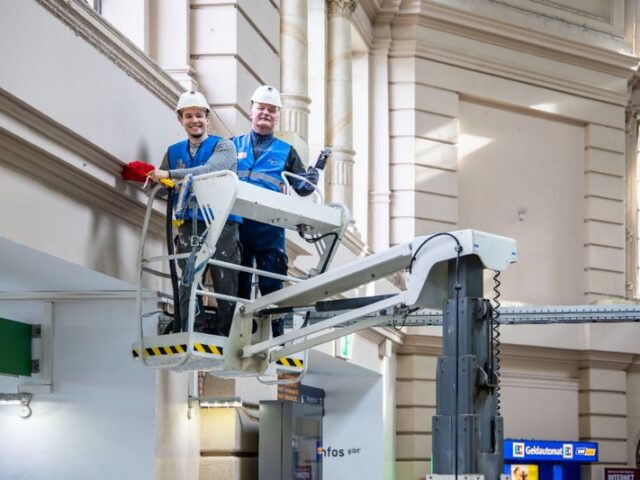 Frischekur in Halle (Saale): DB und Stadt starten Frühjahrsputz am Hauptbahnhof