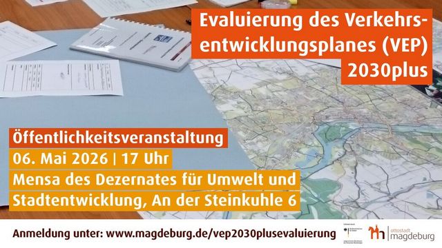 Erste Öffentlichkeitsveranstaltung zur Evaluierung des Verkehrsentwicklungsplanes 2030plus / Am 6. Mai um 17:00 Uhr / Anmeldung erbeten