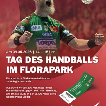 Tag des Handballs: SC Magdeburg am Samstag im FLORAPARK