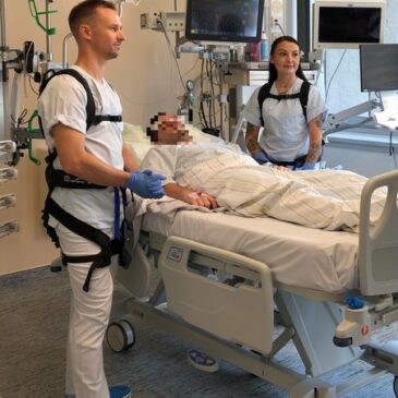 Rücken entlasten im Klinikalltag: Magdeburger Studie untersucht Exoskelette in der Pflege