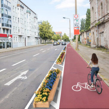 Ausbau statt Rückbau: GRÜNE/future! verteidigen Protected Bikelane in der Großen Diesdorfer Straße
