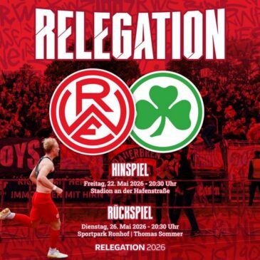 2. Bundesliga Relegation: Rot-Weiss Essen – SpVgg Greuther Fürth Hinspiel (Sat.1  19:50 – 22:20 Uhr)