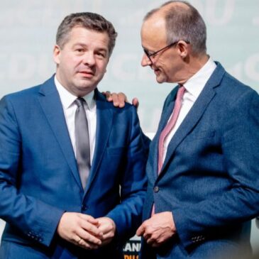 Bundeskanzler Friedrich Merz und Ministerpräsident Sven Schulze besuchen Sandoz-Standort Barleben
