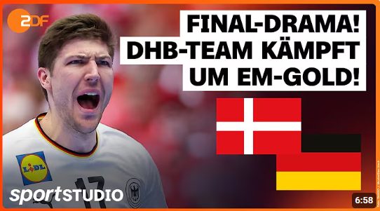 Dänemark – Deutschland Highlights | Finale Handball-EM 2026 | sportstudio