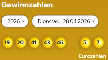 Eurojackpot: Zahlen & Quoten der Dienstags-Ziehung